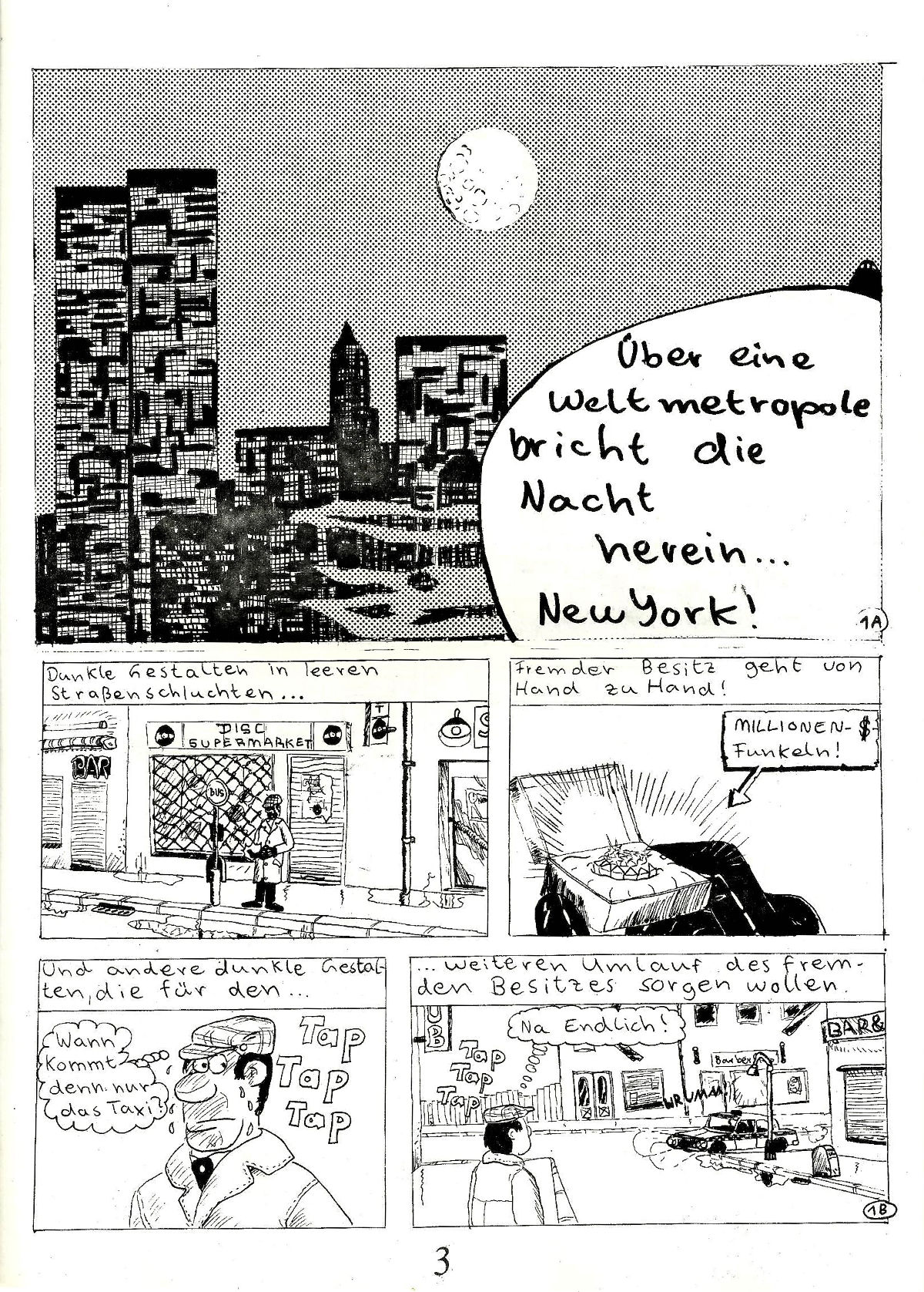 „Henry und der fünfte Diamant“, Comic Published with School Magazine 1985
