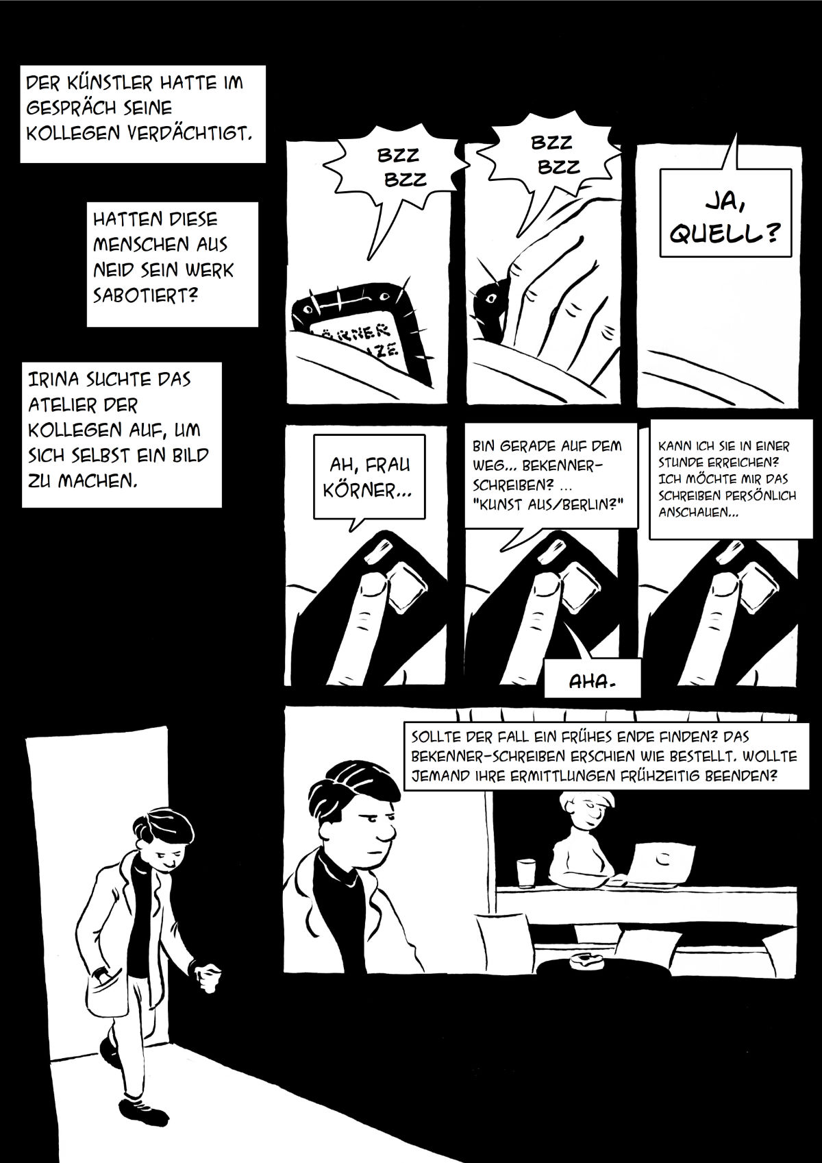 Der Fall Brunnenstraße“, Collaborative Comic and Exhibition 2009